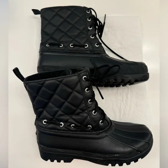 Sperry Top-Sider Women's Gosling Duck Boots size 7 black on black - Picture 3 of 9